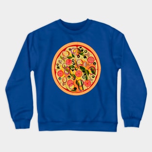 A Veggie Pizza Crewneck Sweatshirt